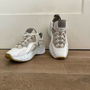 White normcore ACNE sneakers